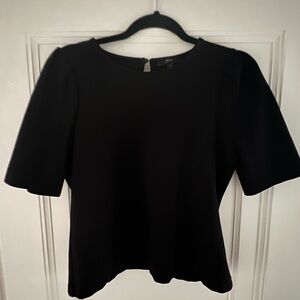 J. Crew Classic Black Blouse